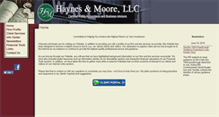 Desktop Screenshot of haynesmoore.com