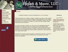 Tablet Screenshot of haynesmoore.com